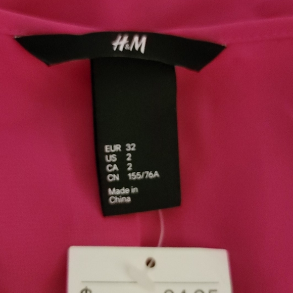 NWT H&M Pink Sequined Sleeveless Top Size 2 - Picture 4 of 5